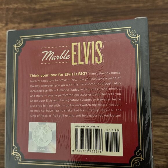 Marble Elvis : The King Lives! Mini Elvis Presley & Almanac 2008 - Picture 3 of 4